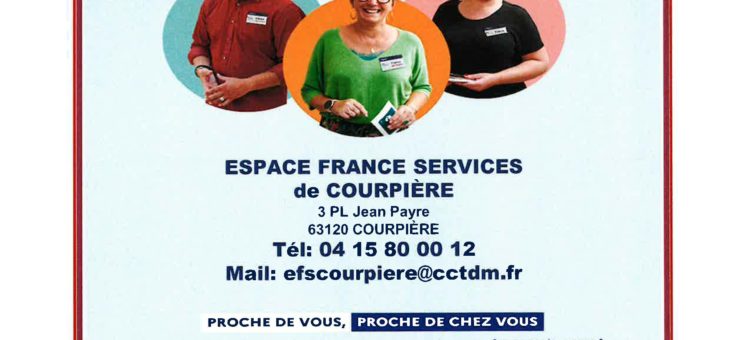 Permanences Espace France Service – Courpière