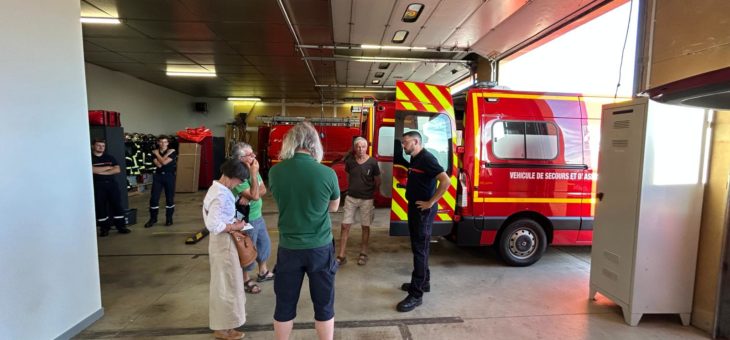 Les élus municipaux en visite au centre d’incendie et de secours